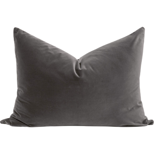Basic 34" Dutch Pillow in Dark Dove Gray Velvet 7201-34.DDOV (Set of 2)